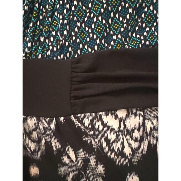 CCC Black White Green SwimSuit Abstract Coverup Tankini Swimwear Dress Size Smal - Picture 6 of 6